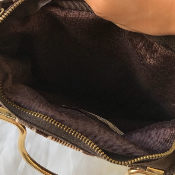 Vintage Striped Top Handle Purse - Picture 5 of 6